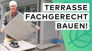 Terrasse mit Keramikplatten verlegen  So macht’s der Profi [upl. by Boeke]