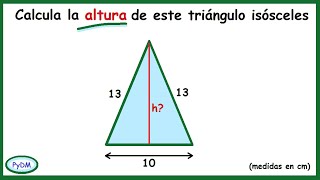 Altura de un Triángulo Isósceles [upl. by Gnem]