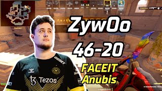 CS2 POV  ZywOo 4620 Anubis  FACEIT Ranked  Feb 12 2024 [upl. by Lunna]