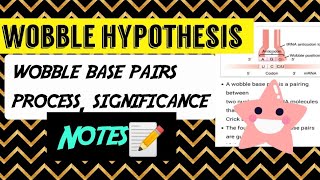 Wobble hypothesis Notes 😎📝 [upl. by Doy172]