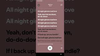 Mad love lyrics [upl. by Gisella]