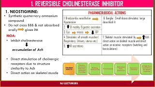 Cholinergic drugs Part II ANTICHOLINESTERASE [upl. by Braden]