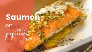 La recette super facile du saumon en papillote [upl. by Simson]