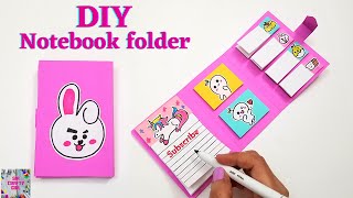 Recreating Tonni art and Craft  tonniartandcraft DIY NOTEBOOK FOLDER Organizer  Back to SCHOOL [upl. by Poppy]