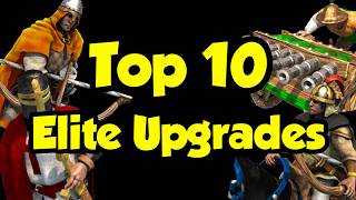 Top 10 Elite upgrades AoE2 [upl. by Carly]