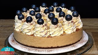 TARTA CAPUCHINO SIN HORNO Y MUY FÁCIL  Loli Domínguez  dulces  Recetas  paso a paso  Tutorial [upl. by Clywd]