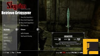 Skyrim Retrieve Grimsever [upl. by Esydnac]