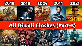 2011 To 2024 All Diwali Clashes Bollywood Movies Part 03।। Singham Again vs Bhool Bhoolaiyaa 3 [upl. by Retniw]