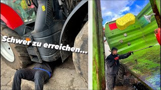 Jetzt ist der 🚜 wieder Einsatzbereit  Fettpresse und Hochdruckreiniger am Limit🔥  Farmvlog 98 [upl. by Sirad788]