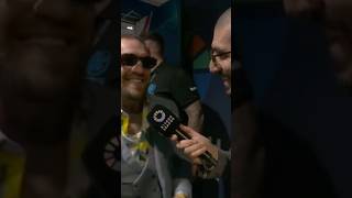 Ariel catches up with Conor McGregor 🎤 conormcgregor [upl. by Ahsenrat]