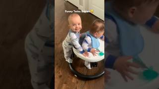 Hilarious moments of twins babies 🤣 [upl. by Neelehtak]