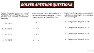 ATC EXAMNDA EXAMGATE EXAMRRB JE EXAM solved AptitudeMaths questions PYQ [upl. by Malkin]