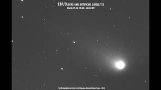 Comet 13POlbers during 1 hour of observations  20240726 [upl. by Parfitt583]