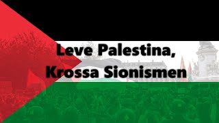 Leve Palestina Krossa Sionismen Swedish English and Danish lyrics [upl. by Asilej451]