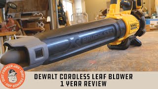 Leaf Blower  DeWalt 20V Cordless 1 Year Review [upl. by Atirhs]