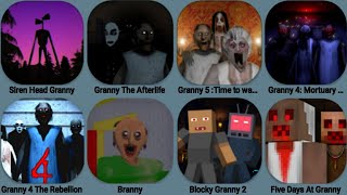 Granny The Afterlife Granny Sirenhead Granny 5 Granny4 Branny Blocky Granny 2 Five Days Granny [upl. by Cuthburt260]