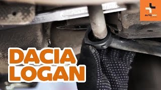 How to change front stabilizer bushes on DACIA LOGAN 1 TUTORIAL  AUTODOC [upl. by Upton]