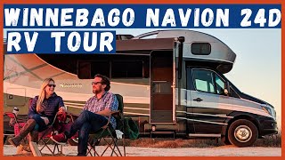 2019 Winnebago Navion 24D  Tour Our Home on Wheels [upl. by Nahrut]