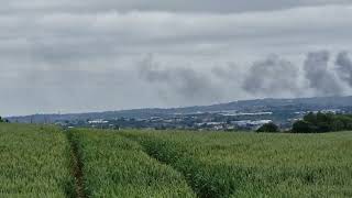 Smoke billows from Dudley factory unit blaze [upl. by Madelyn]