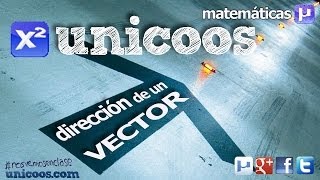 Direccion de un vector o una fuerza SECUNDARIA 4ºESO matematicas [upl. by Nahtaoj]