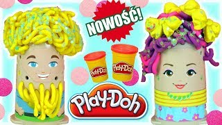 Play Doh • Fryzjer • Brokatowe fryzury • bajki dla dzieci [upl. by Letnuhs584]