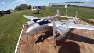 GWS P38 Lightning With Powerful BrushLess Motors [upl. by Gettings]