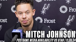 Mitch Johnsons Postgame vs Utah Jazz  11262024 [upl. by Ashford]