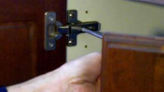 Cabinet Hinge Adjustments  European Cabinet Hinges [upl. by Fahland]