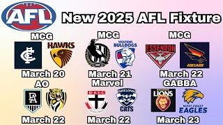 My Reaction To The New 2025 AFL Fixture [upl. by Rodi185]