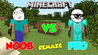 MINECRAFT  NOOB VS PRO REMAKE [upl. by Nuawad]