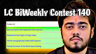 LEETCODE BIWEEKLY CONTEST 140 [upl. by Sankey]