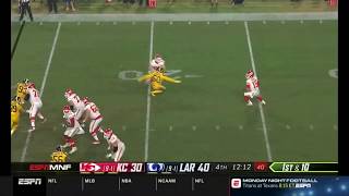 Patrick Mahomes Throws A 73 Yard Touchdown To Tyreek Hill Chiefs vs Rams [upl. by Adnilim]