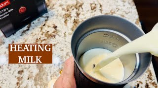 BODUM BISTRO ELECTRIC MILK FROTHER  Heating Milk [upl. by Alastair500]