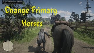 How to Change Primary Horses Red Dead Redemption 2 [upl. by Roehm]