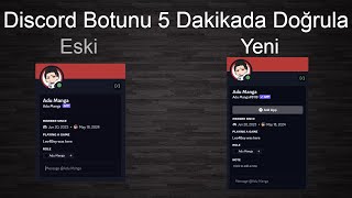 Discord Botu Doğrulama  Çok Kolay  Sunucu Şartı YOK [upl. by Nagyam485]