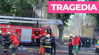 FATAL INCENDIO EN FLORES DOS MUERTOS Y MUCHOS EVACUADOS POR FUEGO EN UN EDIFICIO PORTEÑO [upl. by Revart789]