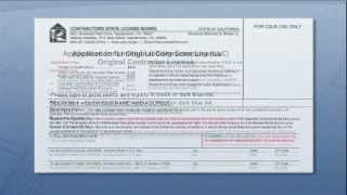 Completing a Contractors License Application 1 [upl. by Assiroc]