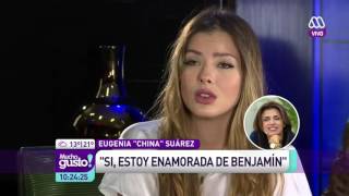 China Suárez Estoy enamorada de Benjamín Vicuña  Mucho Gusto 2016 [upl. by Nonnaer981]