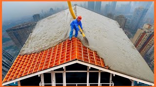 CONSTRUCTION TECHNOLOGIES THAT HAVE REACHED A NEW LEVEL  ROOF CEMENT [upl. by Newlin]