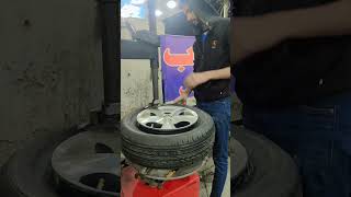 185 70 R 14 🥰😎tyre fittingtyre worknew tyreCar tyreservicenewYouTube [upl. by Ellened]