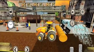 simulator pembangunan jalan kota  game Android city builder real construction [upl. by Idnam]