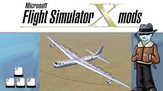 Flight Simulator X Plane Spotlight  Convair B36 Peacemaker [upl. by Ellimahs]