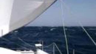 Catamaran Sailing in 40 knots  Red Sea [upl. by Lonni756]