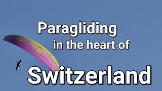 XC Paragliding in the heart of Switzerland  Timelapse [upl. by Quartet]