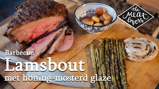 Lamsbout op de BBQ met HoningMosterd glaze  Marcel Maassen  The Meatlovers [upl. by Norita]