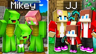 JJ Family RICH Miner VS Mikey Family POOR Miner   in Minecraft Maizen [upl. by Wendel]