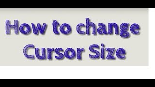 Changing Cursor Size in AutoCAD [upl. by Krucik]