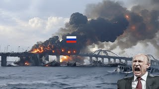 THE CRIMEAN BRIDGE CANNOT BE USED AGAIN French Aerial Bombs wiped out Russias logistical artery [upl. by Neraa]