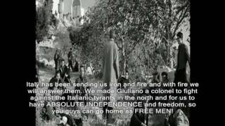 Sicilia Indipendente Salvatore GiulianoEnglishSubtitleswmv [upl. by Ennovyhc404]