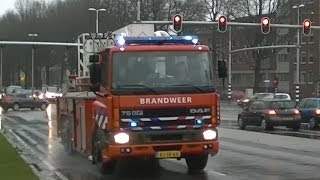 Prio 1 Hoogwerker 6751 Versneller Brandweer Tilburg is met spoed onderweg naar een woningbrand [upl. by Lyred]